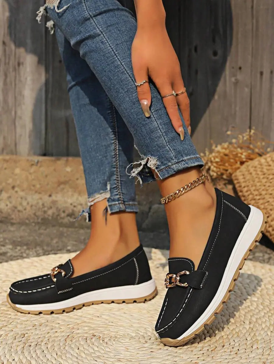 Zinnia | Chain Link Loafers for Women