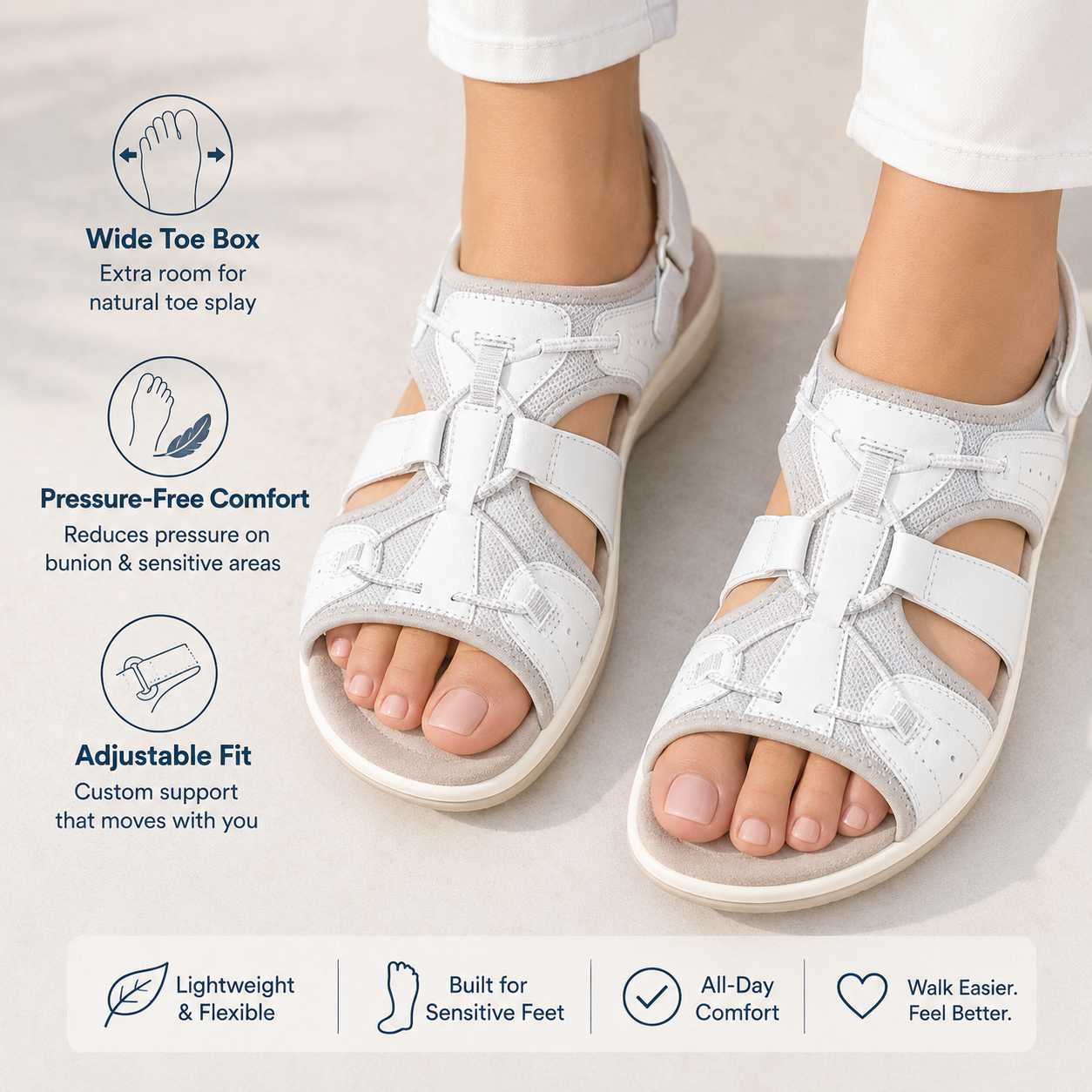 Noah™ | Orthopedic Adjustable Sandals