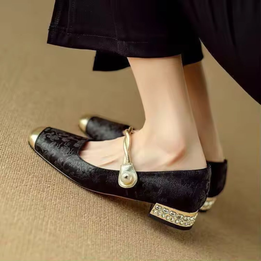 Isabella | Women's Gold Heels