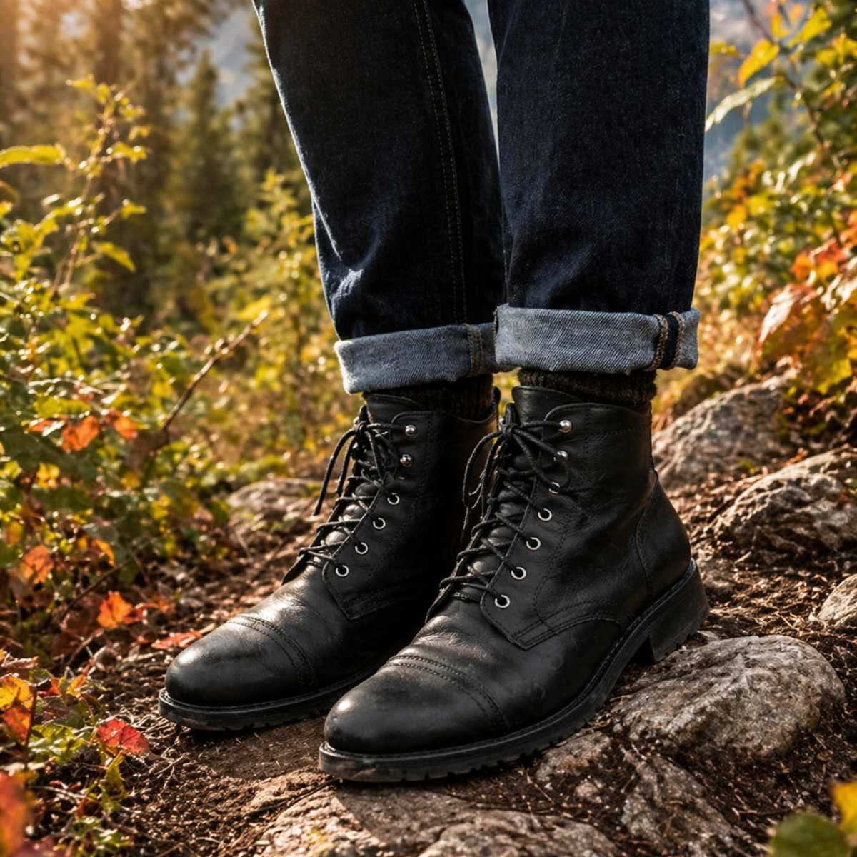 Hunter™ Mens Leather Boots