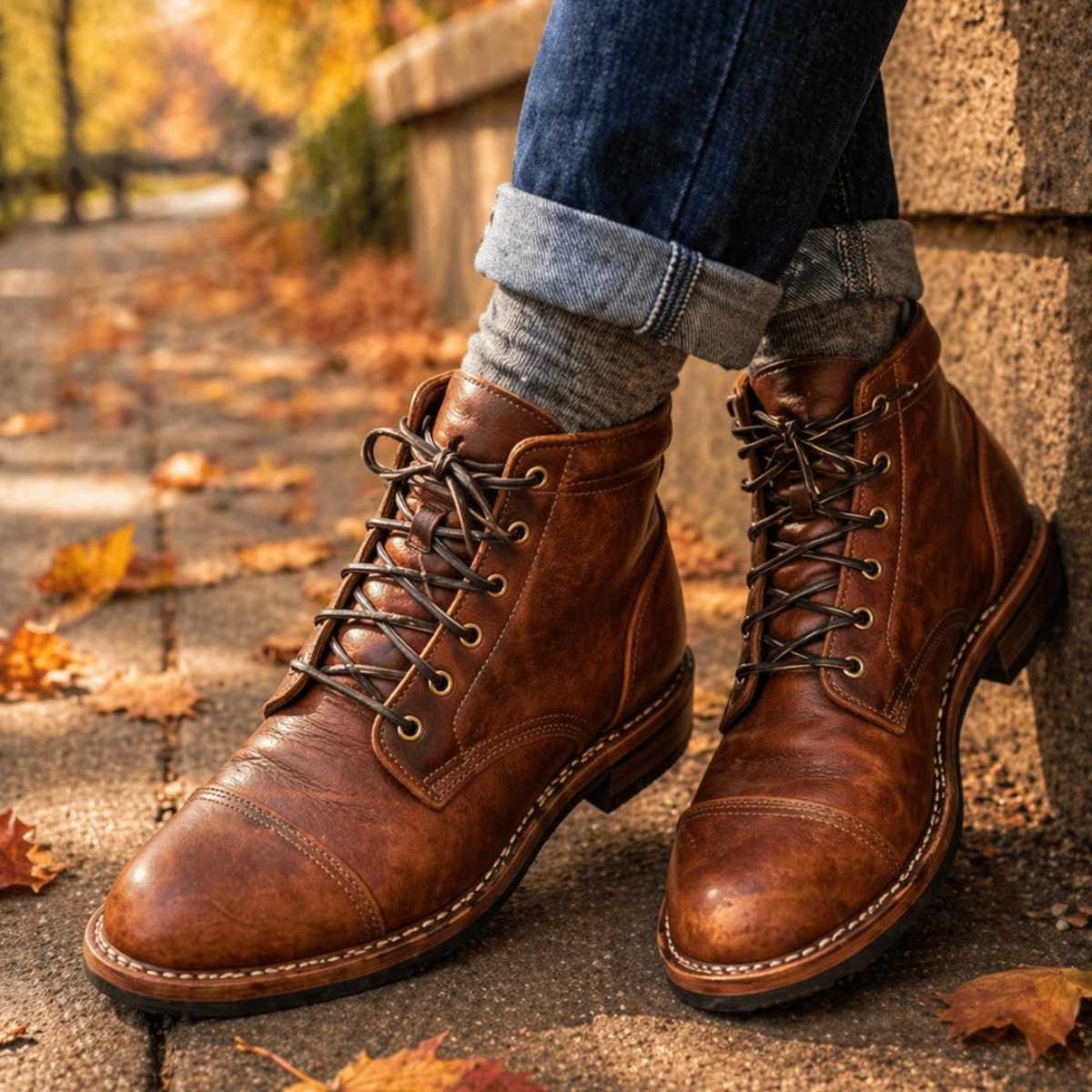 Hunter™ Mens Leather Boots