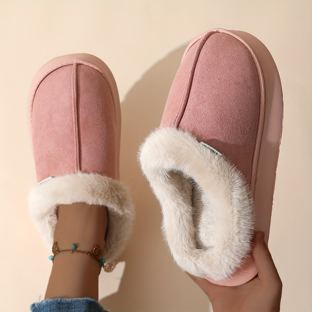 Sophie™ | Wool-Lined Platform Winter Slippers