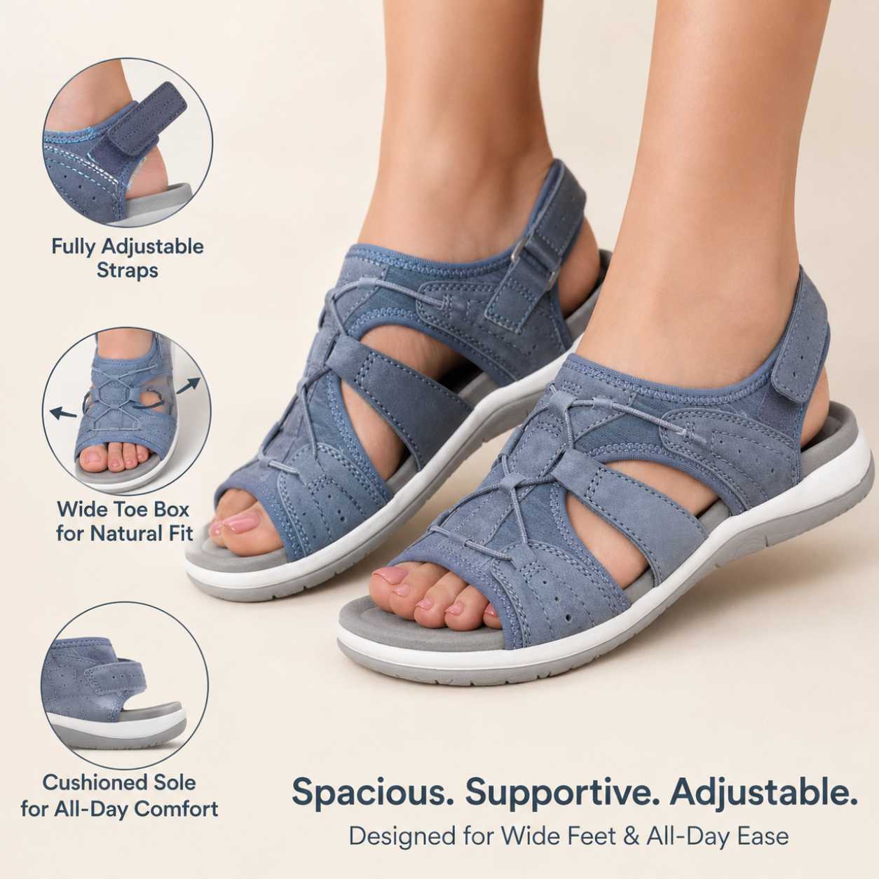 Noah™ | Orthopedic Adjustable Sandals