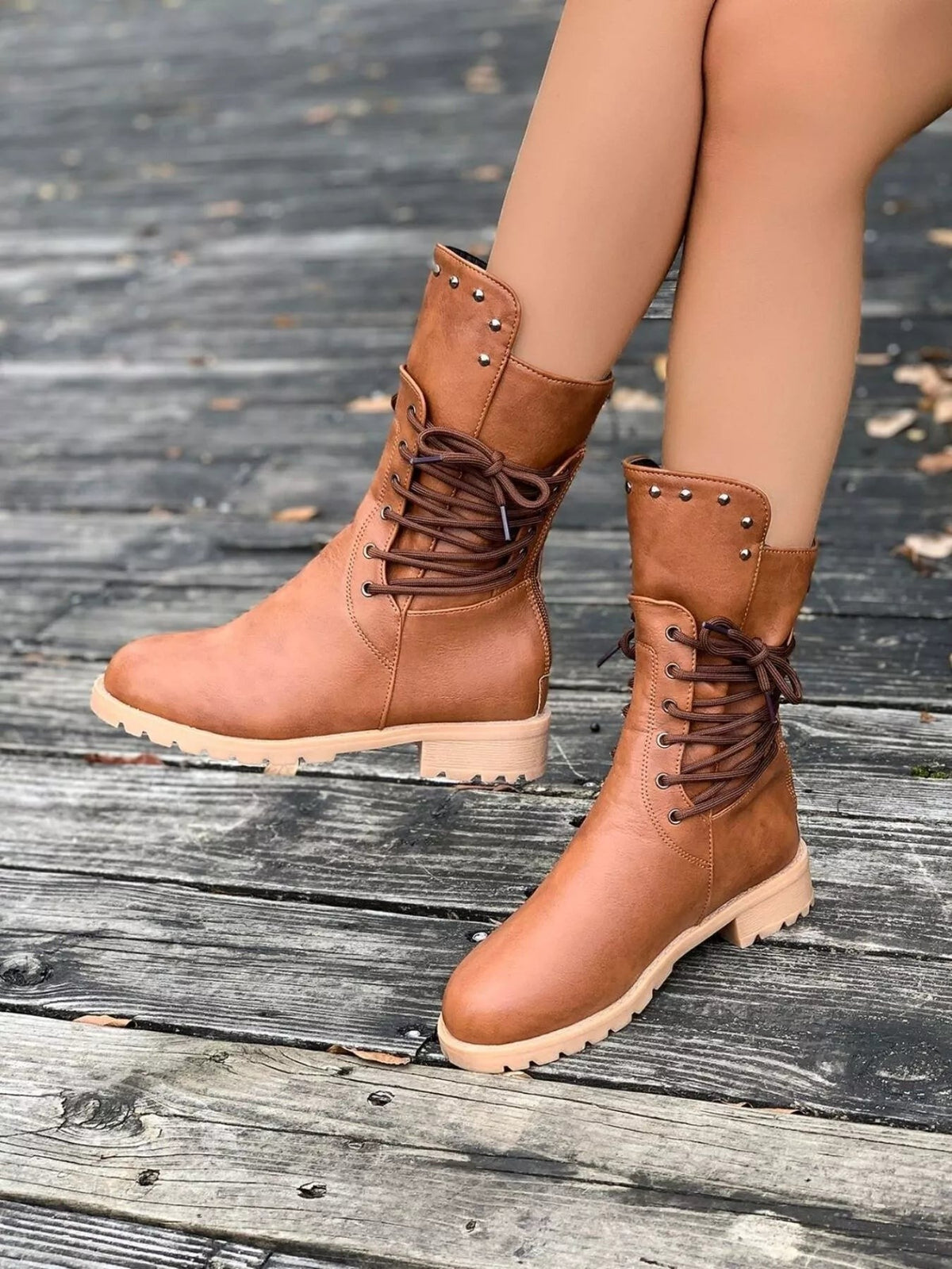 Noah | Round Toe Platform Boots