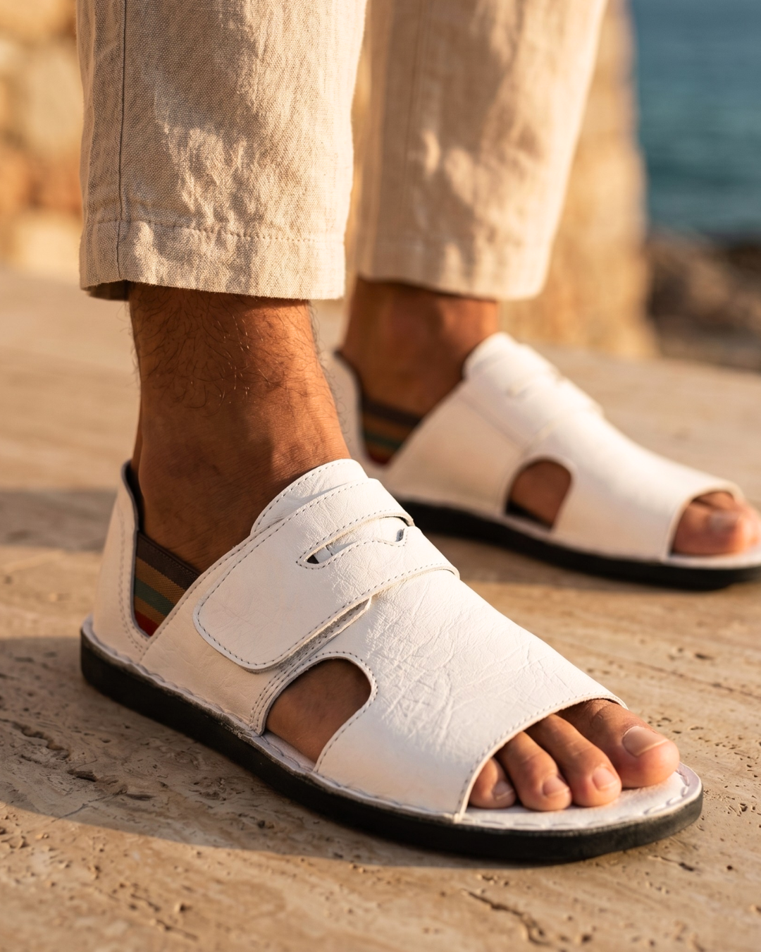 Noah | Men's Orthopedic Leather Sandals