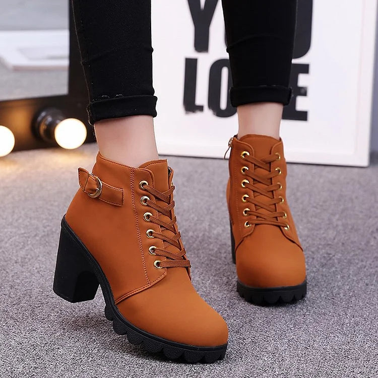 Noah | Women's Lace-Up Ankle Boots