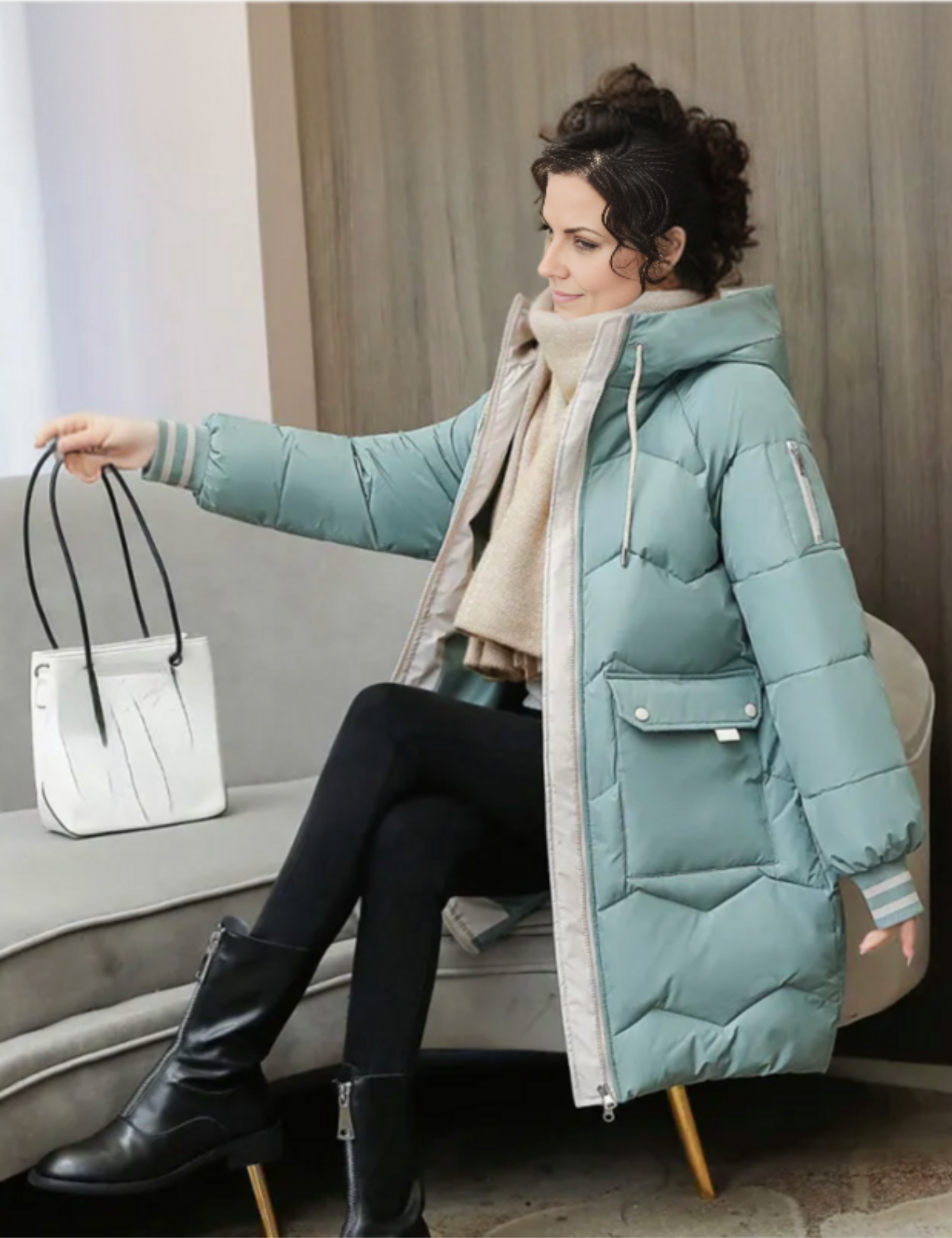 Freya | Women's Hooded Long Winter Warm Jacket