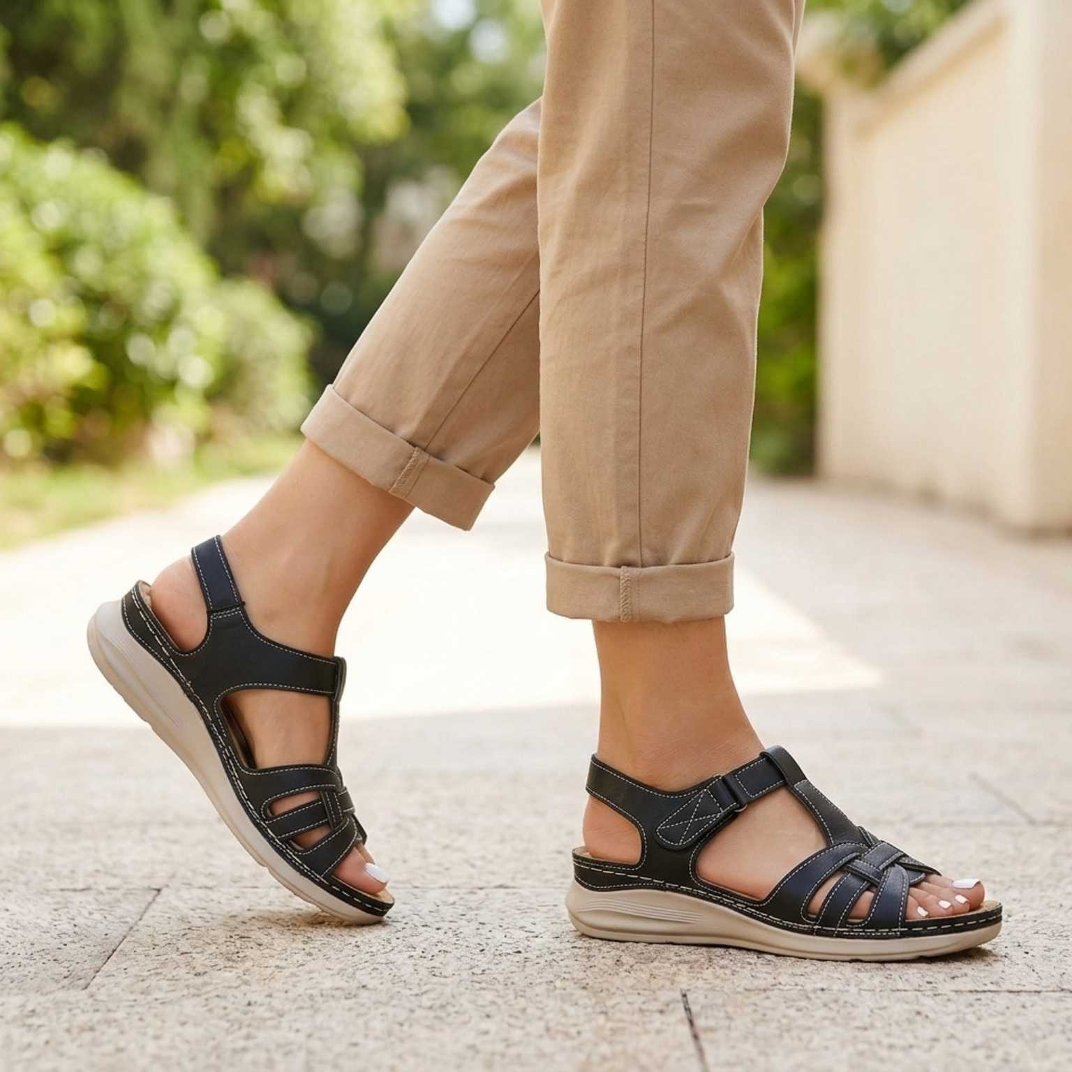 Marley™ | Orthopedic Leather Sandals