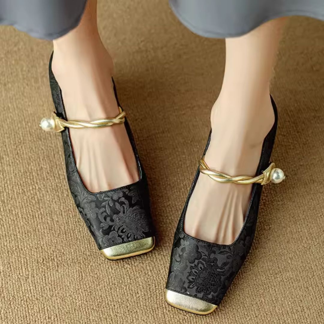 Isabella | Women's Gold Heels