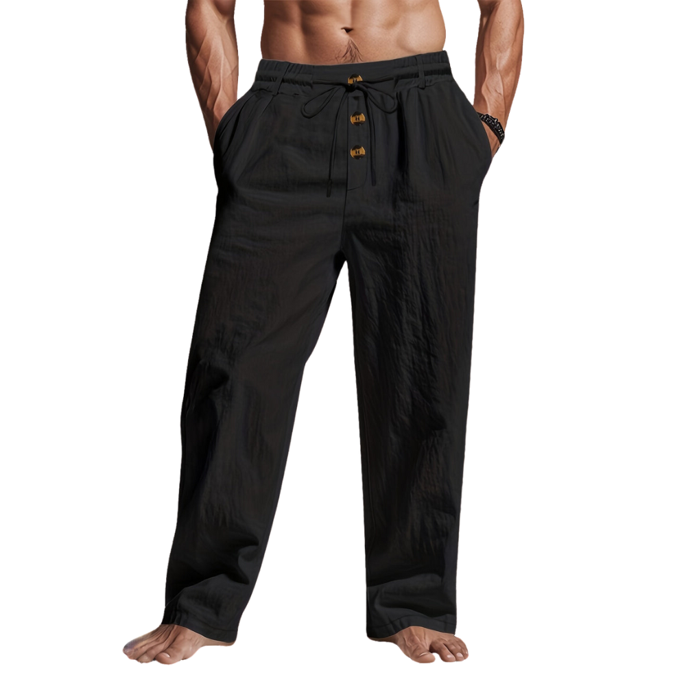 Julian | Men Lightweight Drawstring Linen Pants