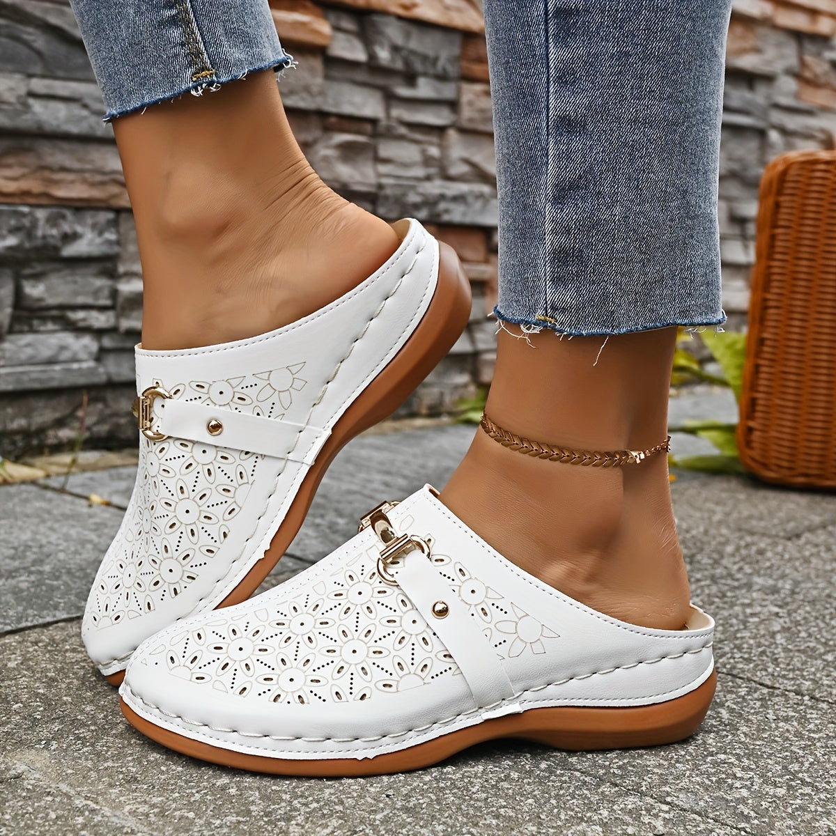 Isla™ | Elegant Block-Heel Mules