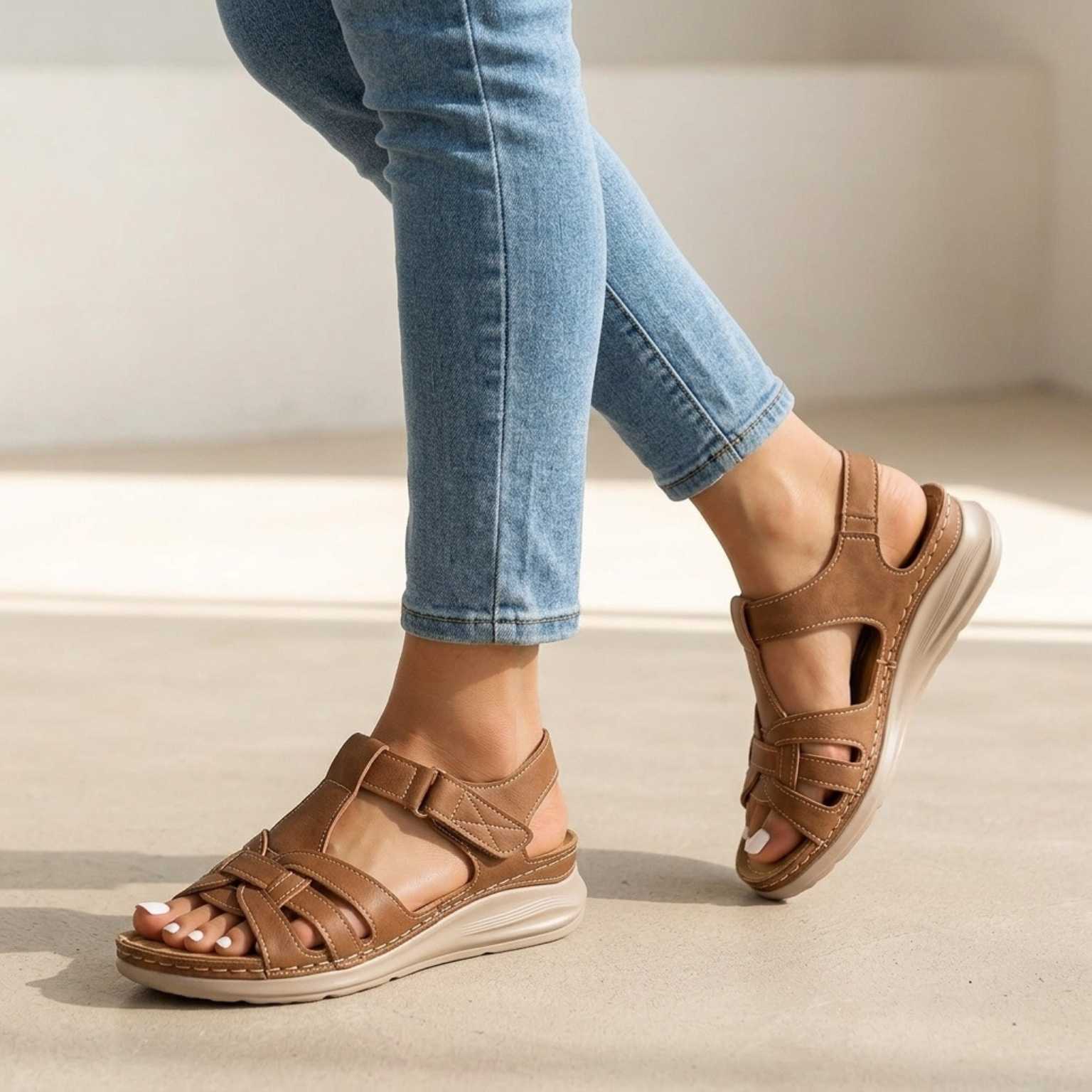 Marley™ | Orthopedic Leather Sandals