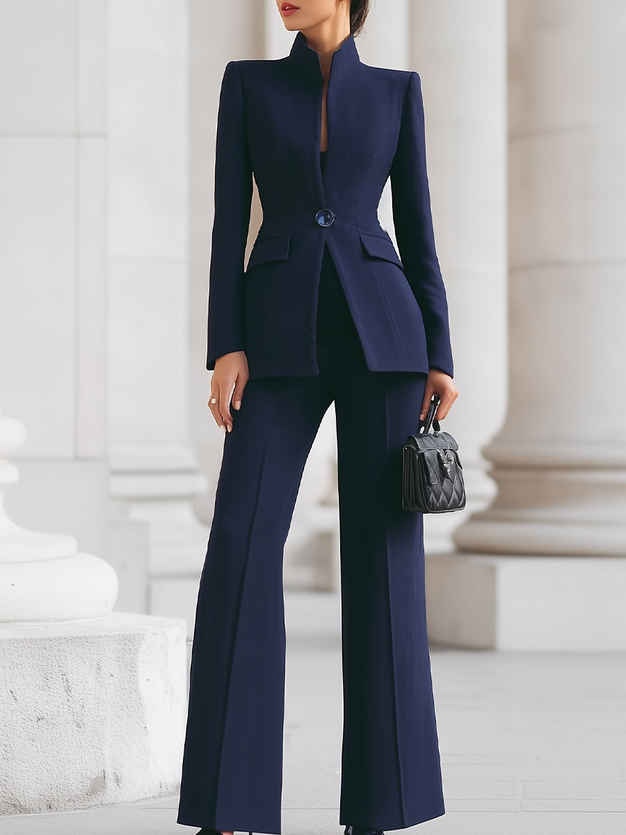 Samantha | Women’s Tailored Blazer Wide Leg Set