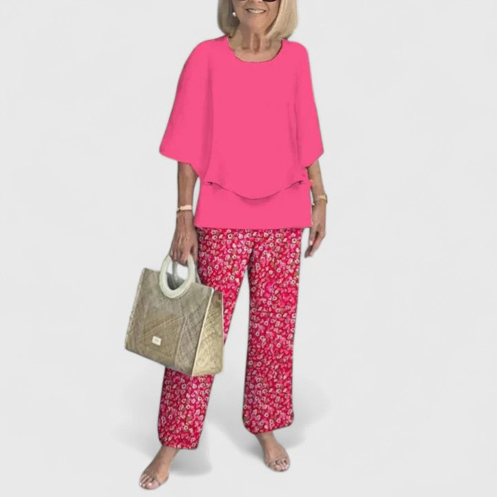Anna | Women’s Printed Two Piece Pants Set