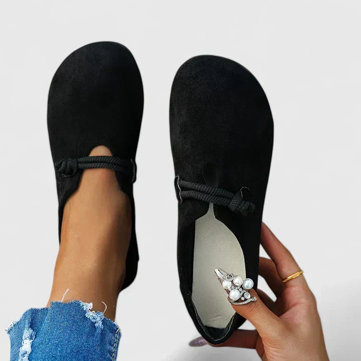 Isabella | Rope-Tie Suede Loafers for Women