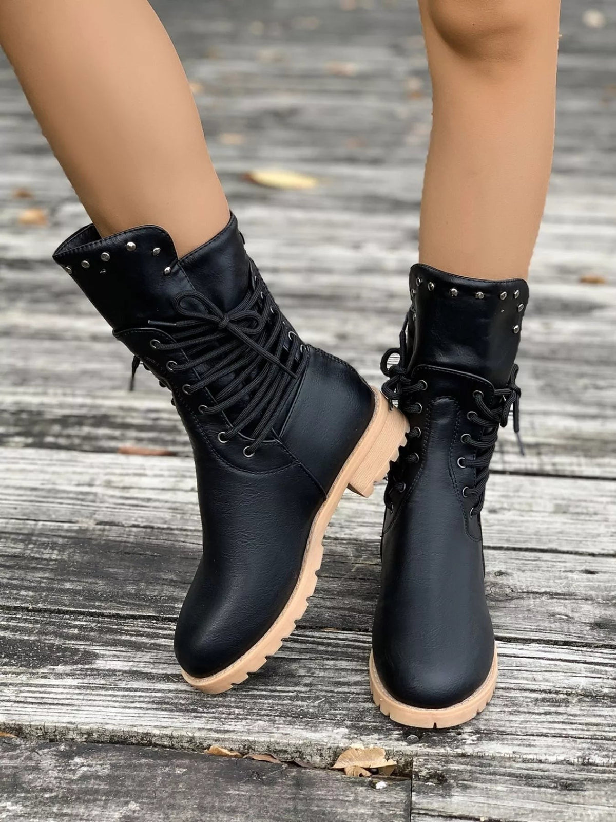 Noah | Round Toe Platform Boots