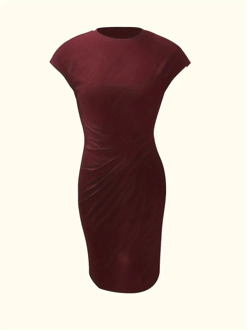 Katie | Women’s Classic Short Sleeve Bodycon Dress