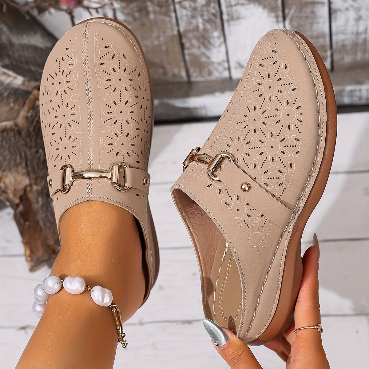 Isla™ | Elegant Block-Heel Mules