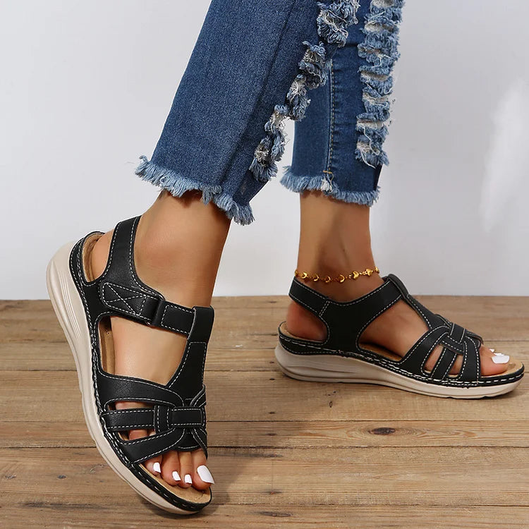 Noah™ | Orthopedic Leather Sandals Women