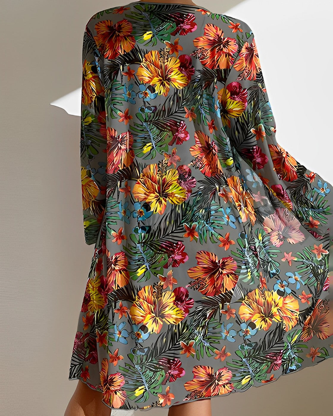 Juanita™ | Tropical Print Bikini Set with Cover-Up