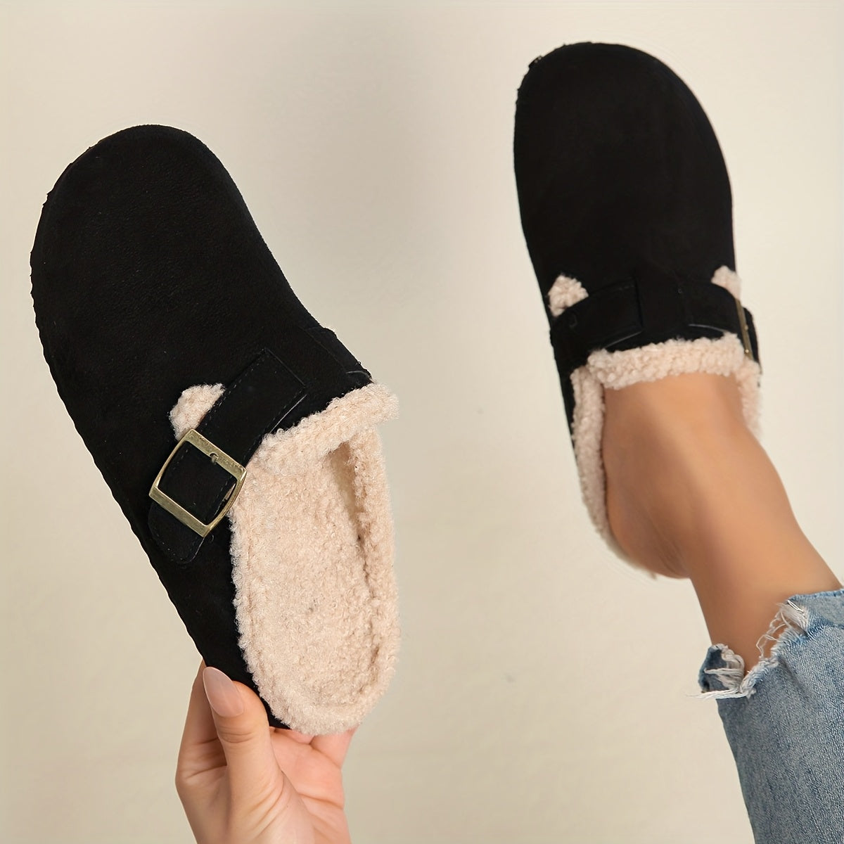 Lily™ | Wool-Lined Chunky Winter Slippers