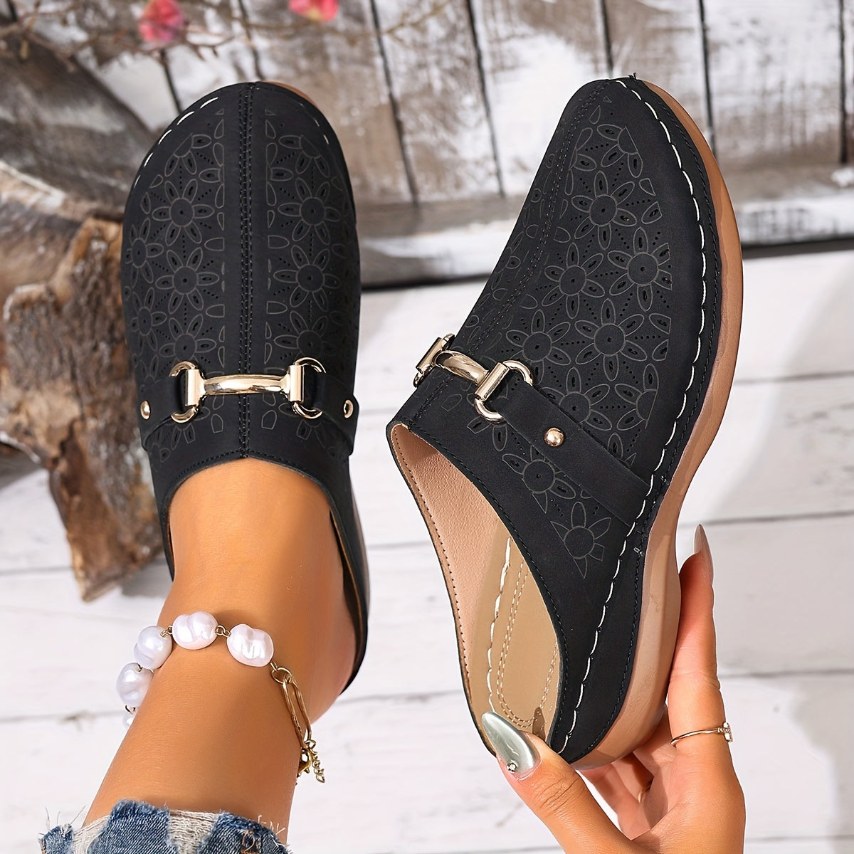 Isla™ | Elegant Block-Heel Mules