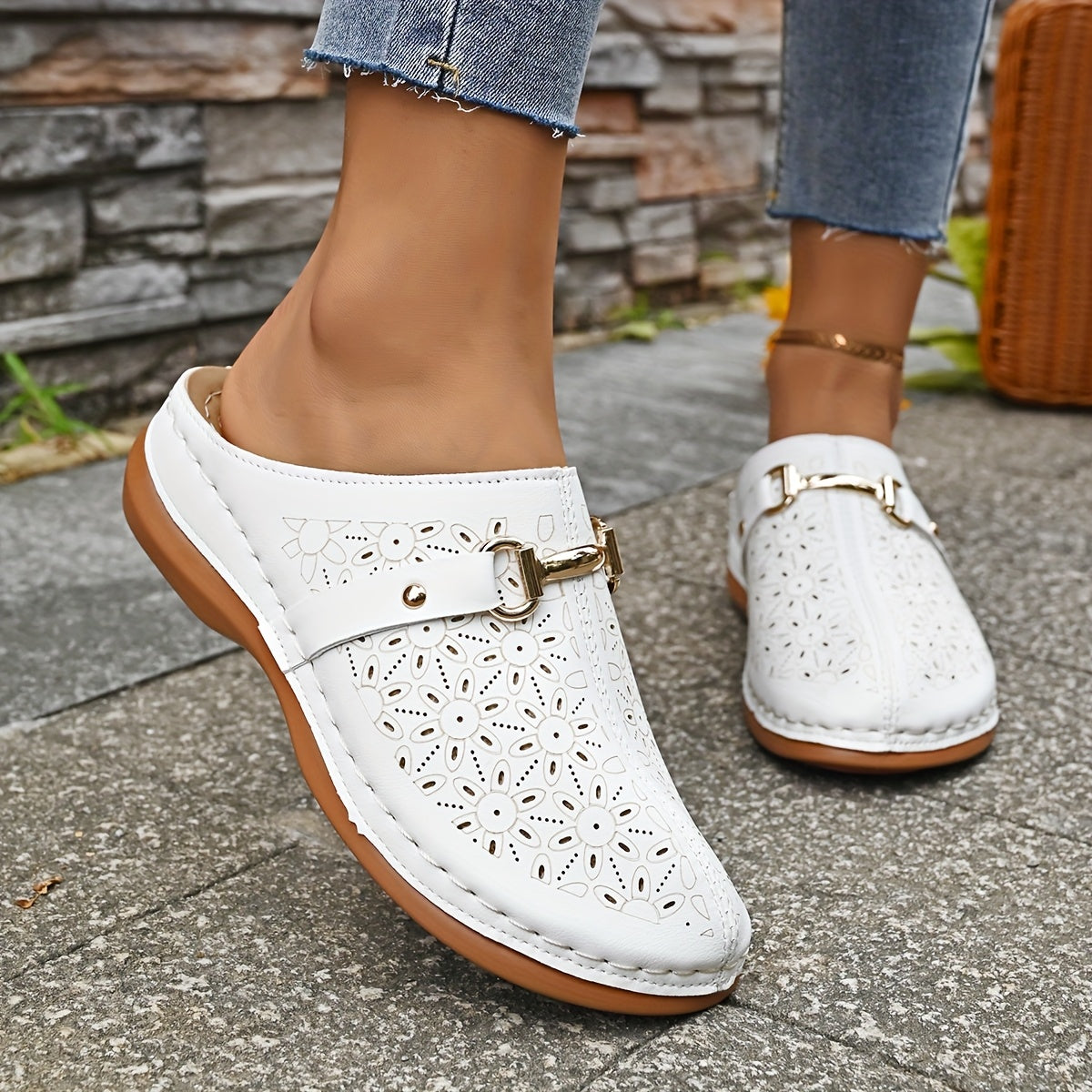 Isla™ | Elegant Block-Heel Mules