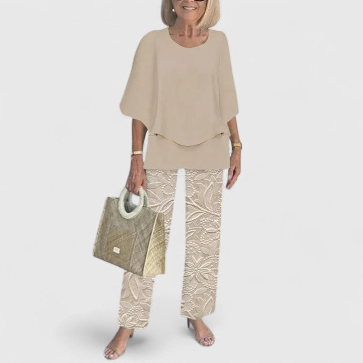 Anna | Women’s Printed Two Piece Pants Set