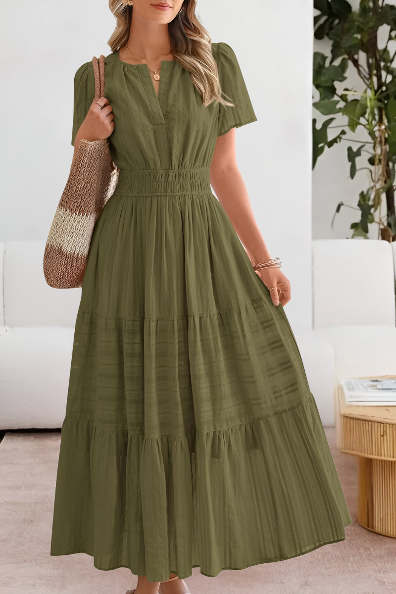 Adrianna | Boho Breeze Midi Dress
