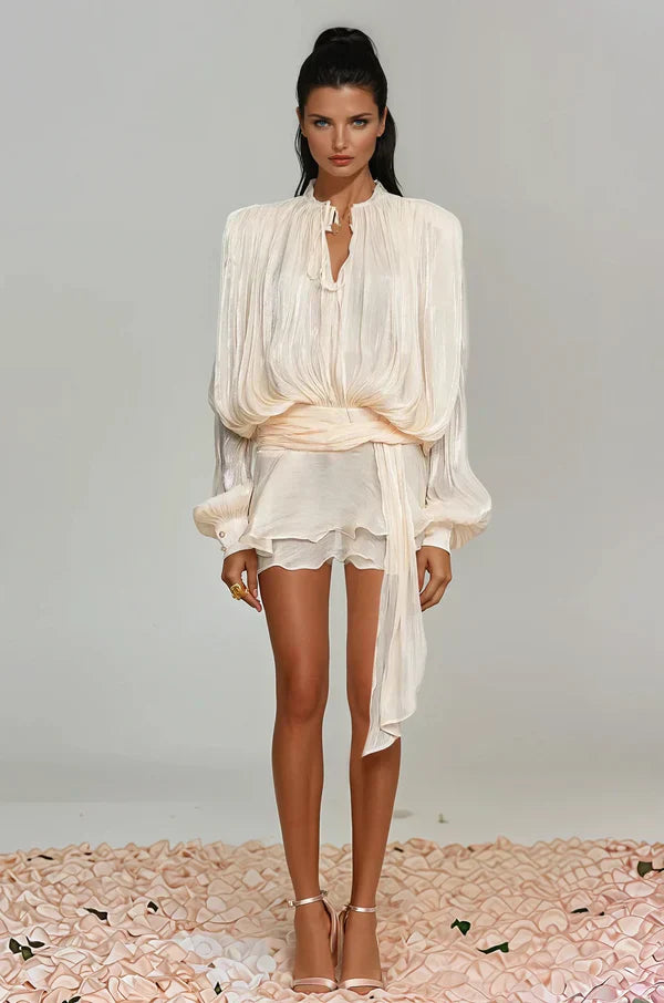 Aminah |  Ruffle Mini Dress