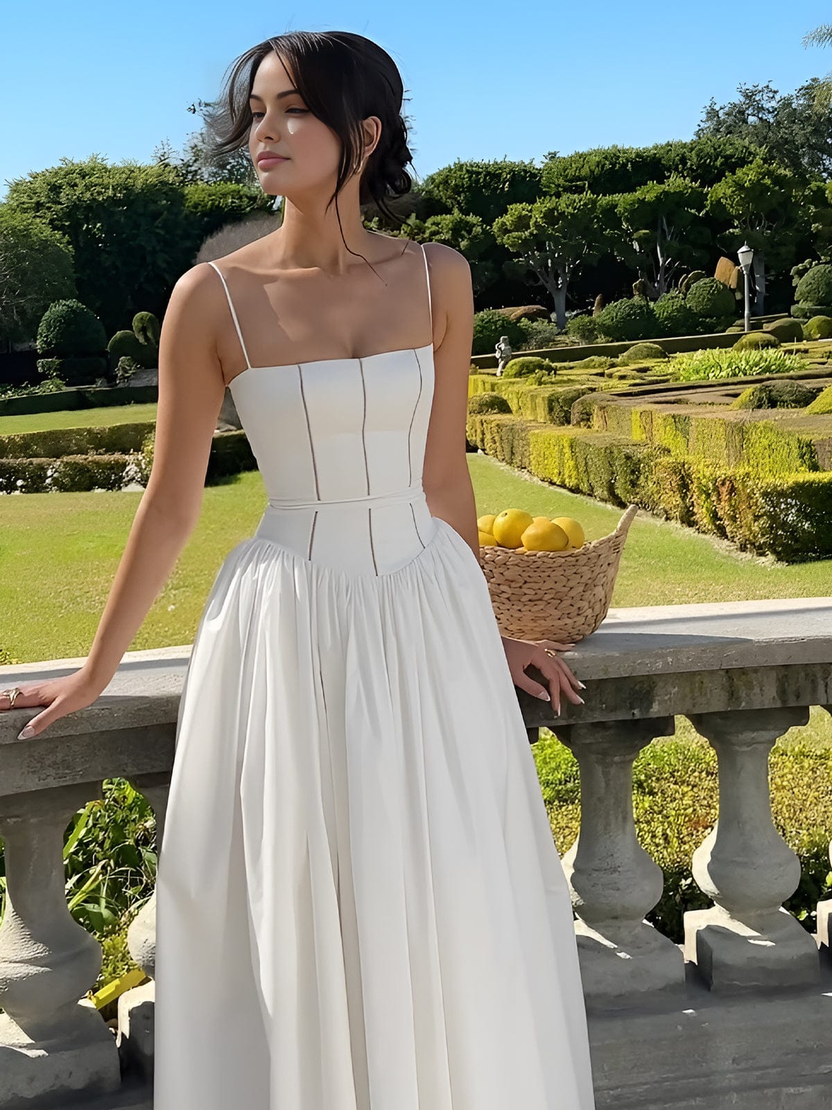Heidi | Women’s Wedding Guest Elegant Corset Midi Dress