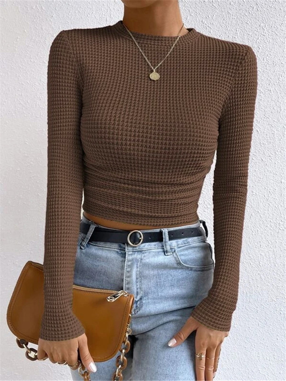 Emma | Women Spring Long Sleeve Crop Top