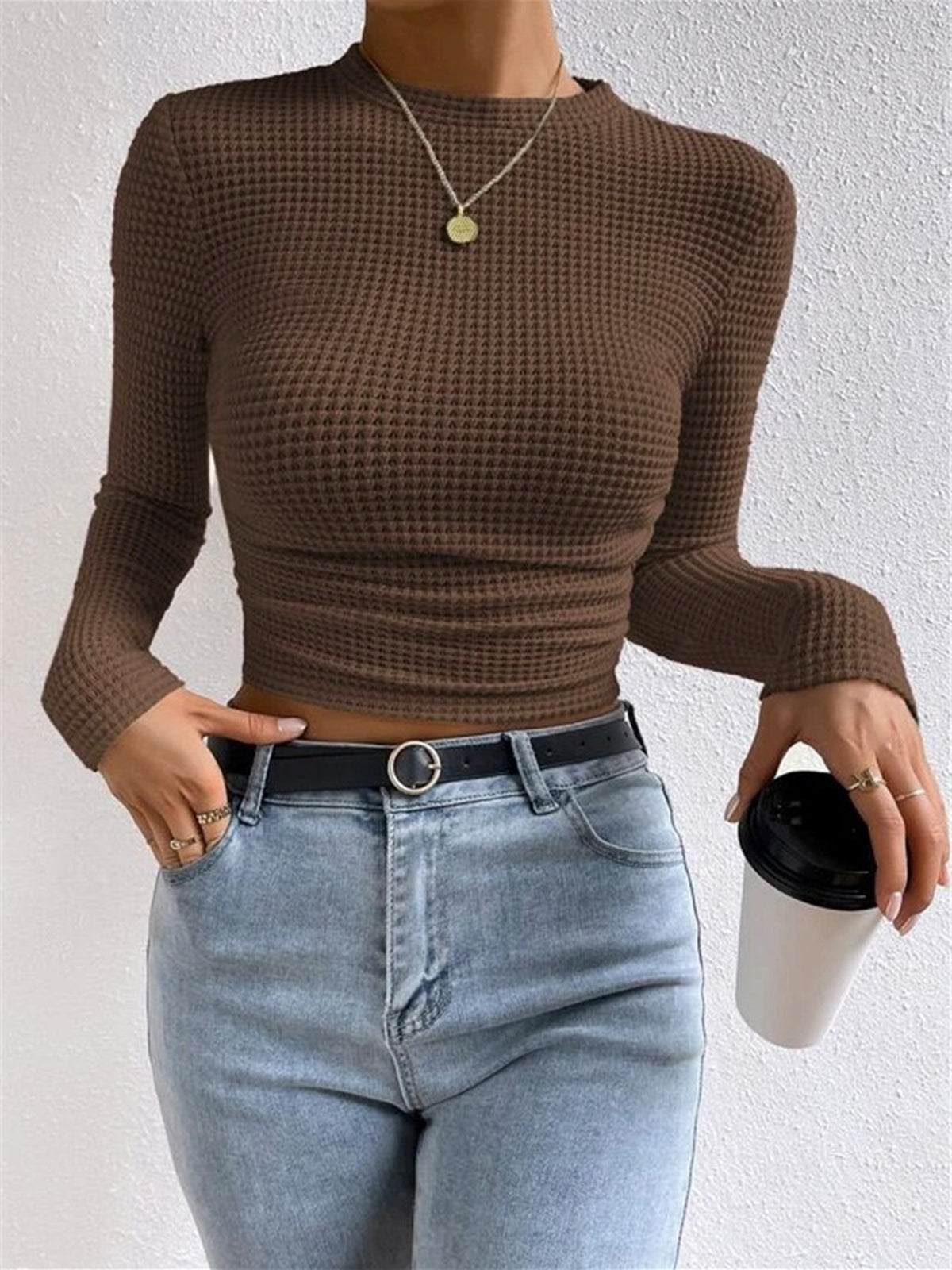 Emma | Women Spring Long Sleeve Crop Top