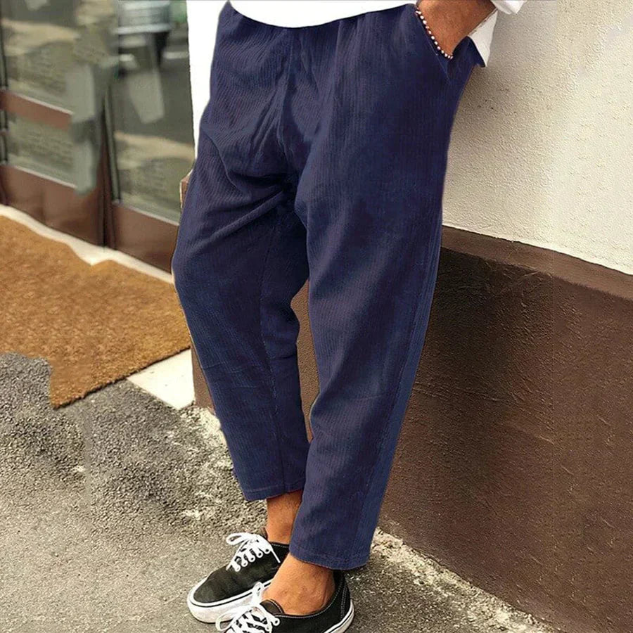 James | Men Relaxed Fit Ankle Casual Pants