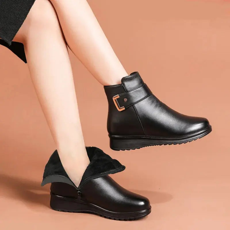Noah | Faux Leather Ankle Boots