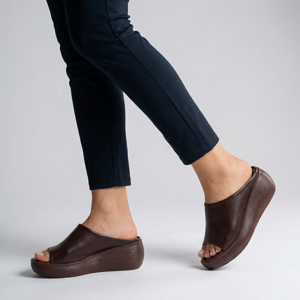 Marley™ | Leather Platform Slides