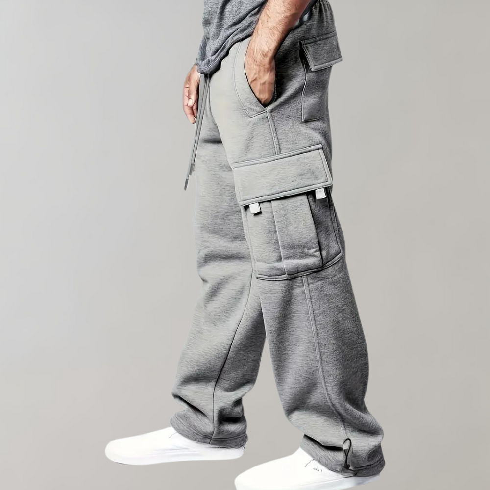 David | Men’s Drawstring Cargo Jogger Pants for Comfort