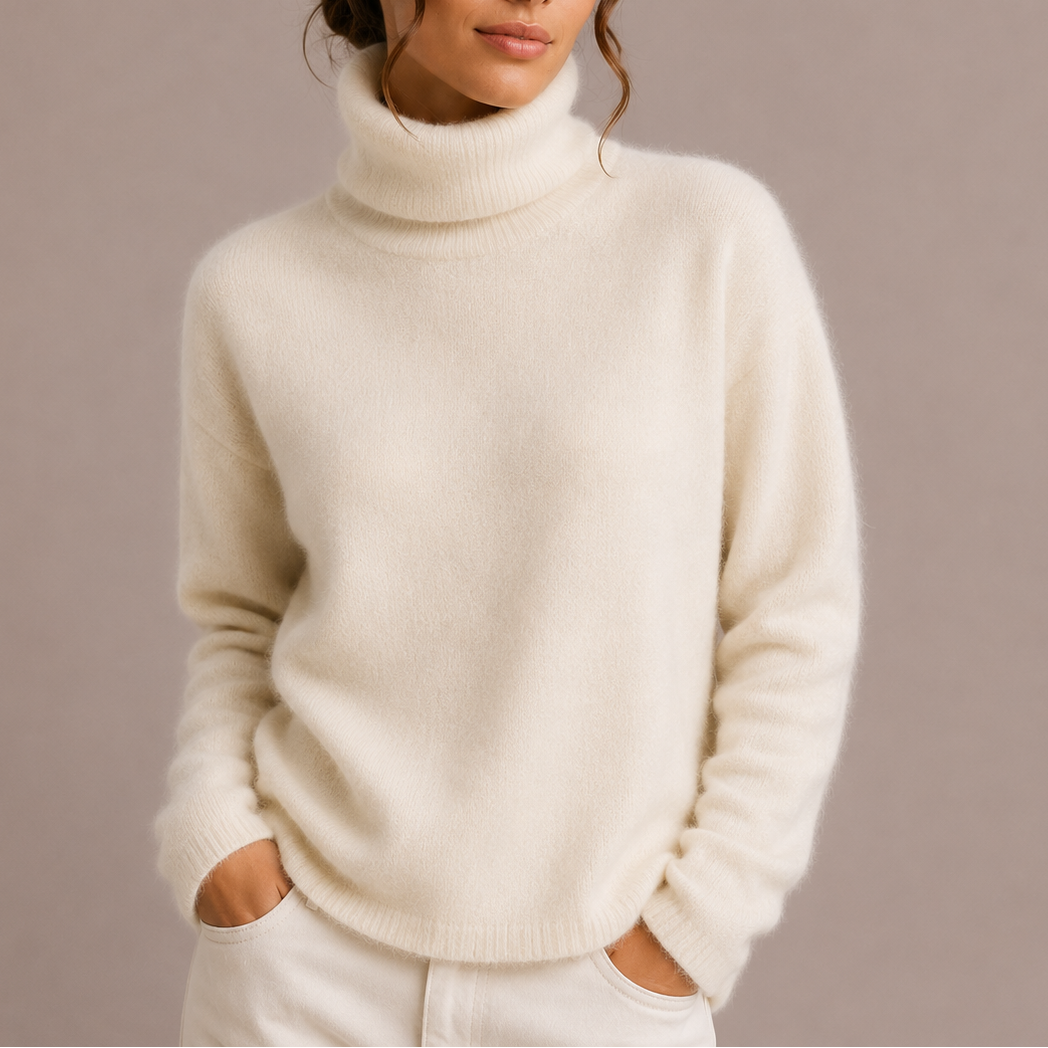 Women's Classic Turtleneck Sweater – Soft Knit Jumper