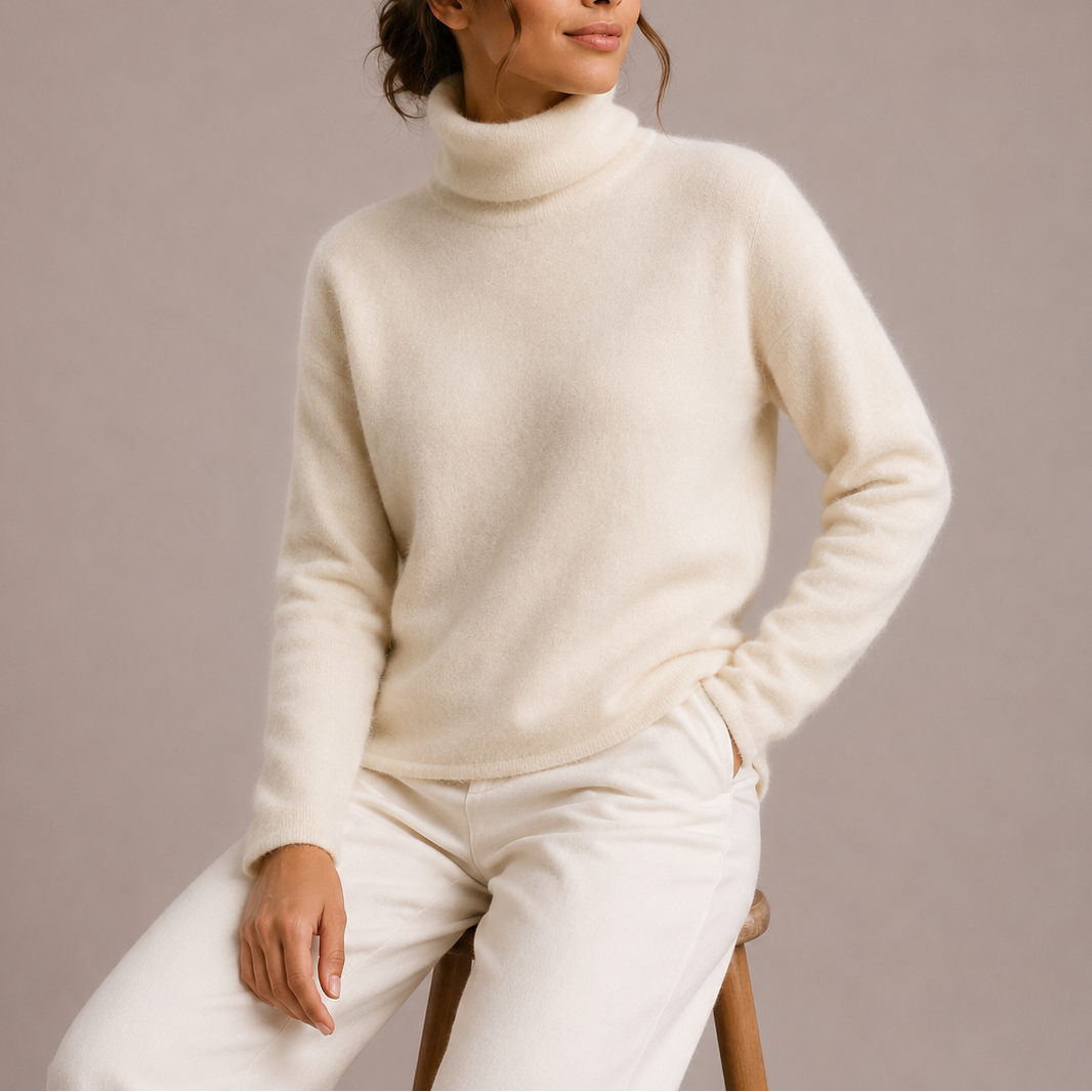 Women's Classic Turtleneck Sweater – Soft Knit Jumper