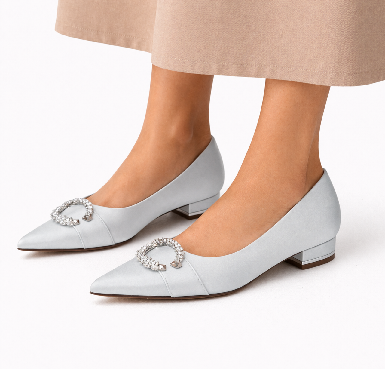 Women's Satin Bridal Flats