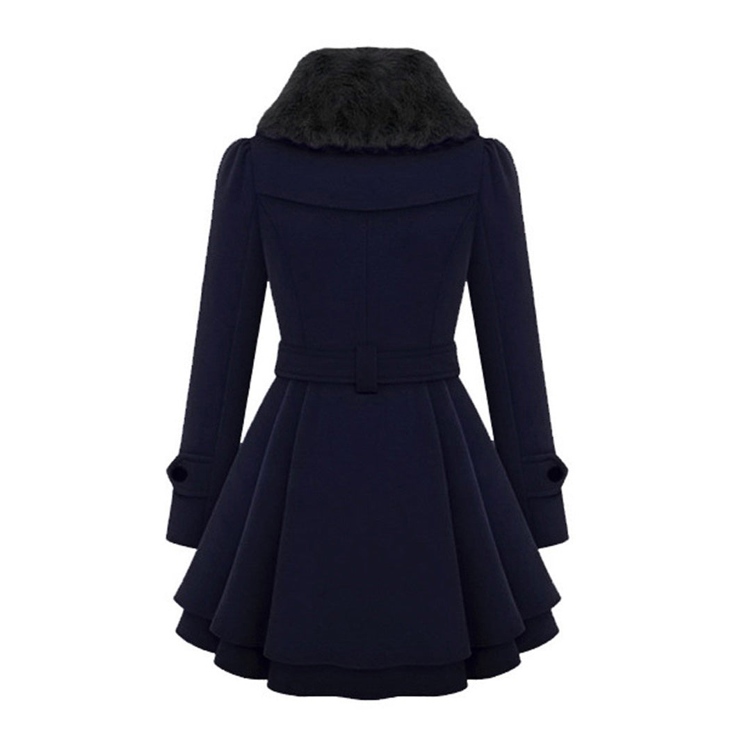 Lydia | Women’s Elegant Waist Tie Short Dress Coat