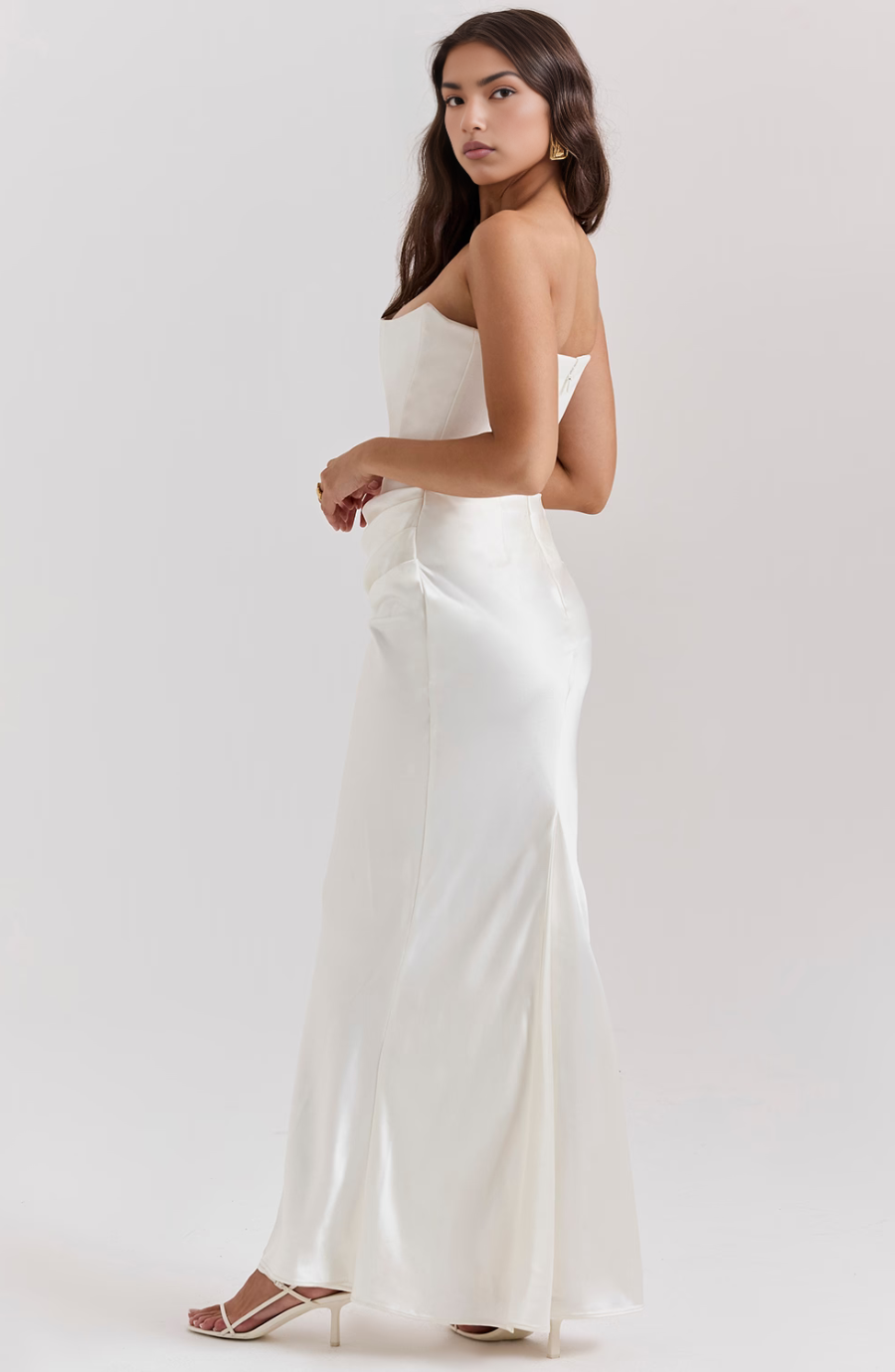 Camille | Women’s Strapless Corset Bodycon Maxi Dress