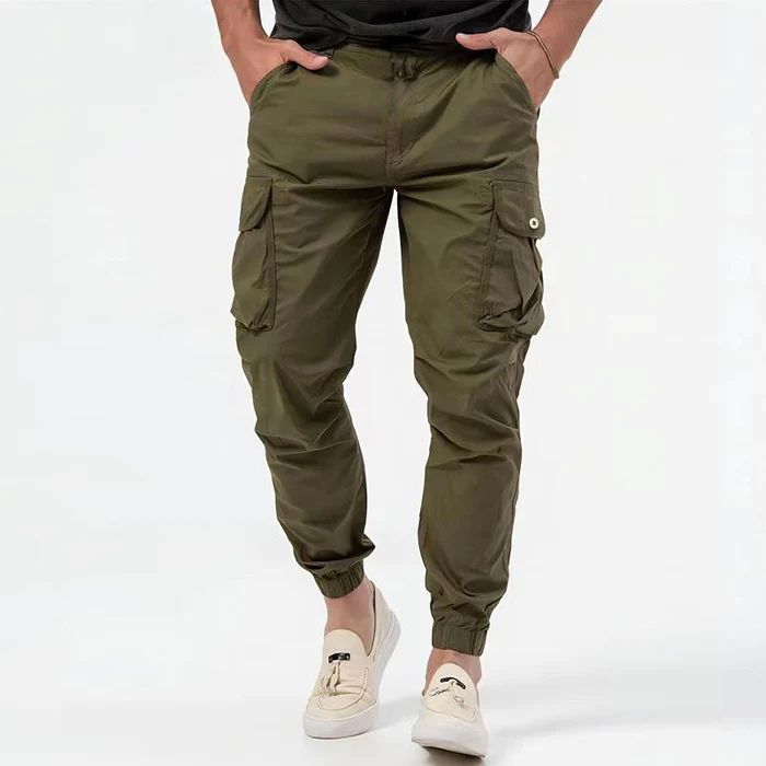 Elijah| Men’s Utility Cargo Pants with Drawstring Waist