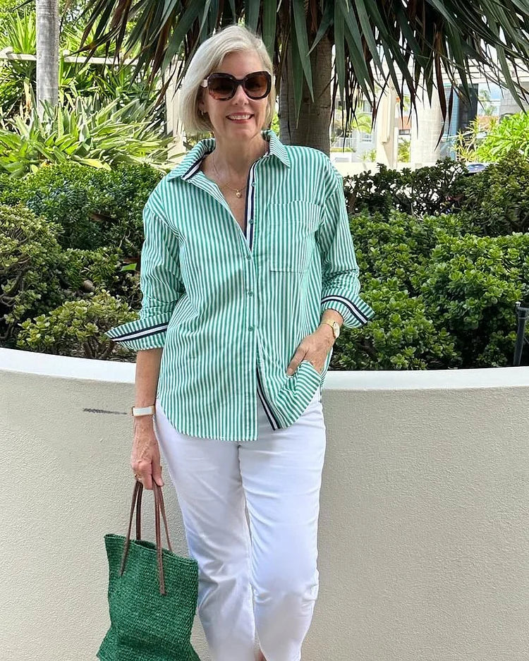 Ginney | Striped Blouse