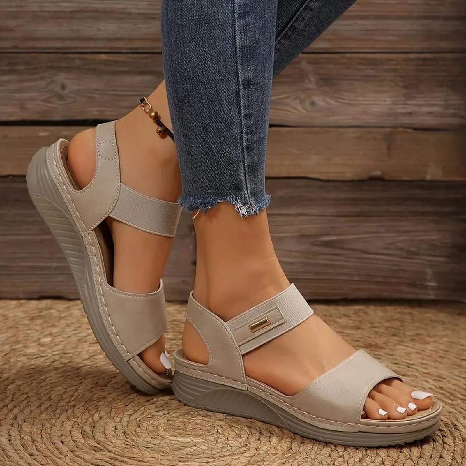 Noah™ | Orthopedic Sandals Velcro Straps Wedges