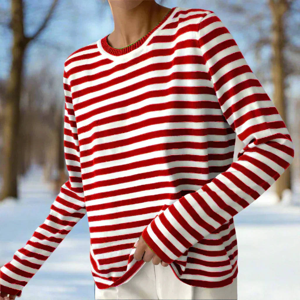 Clara | Women Spring Long Sleeve Striped Top