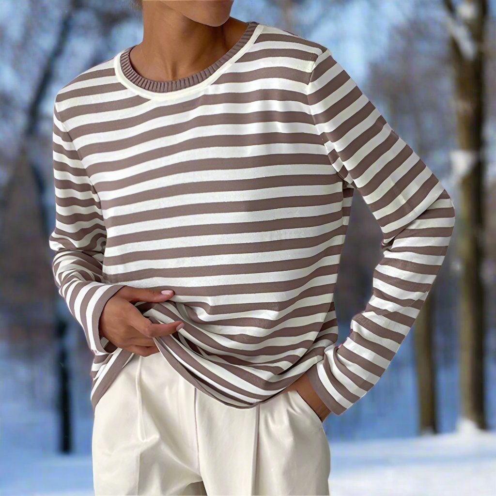 Clara | Women Spring Long Sleeve Striped Top