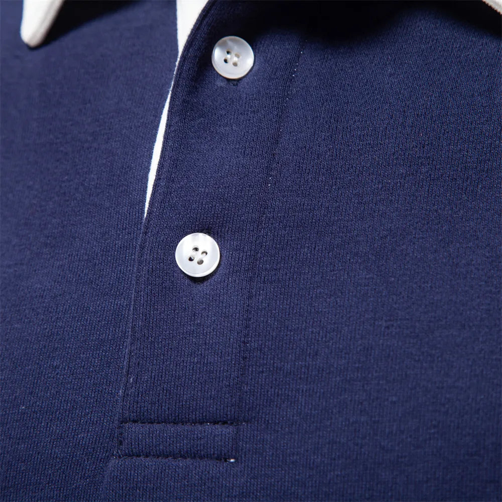 Patrick | Men’s Contrast Collar Long Sleeve Sweatshirt