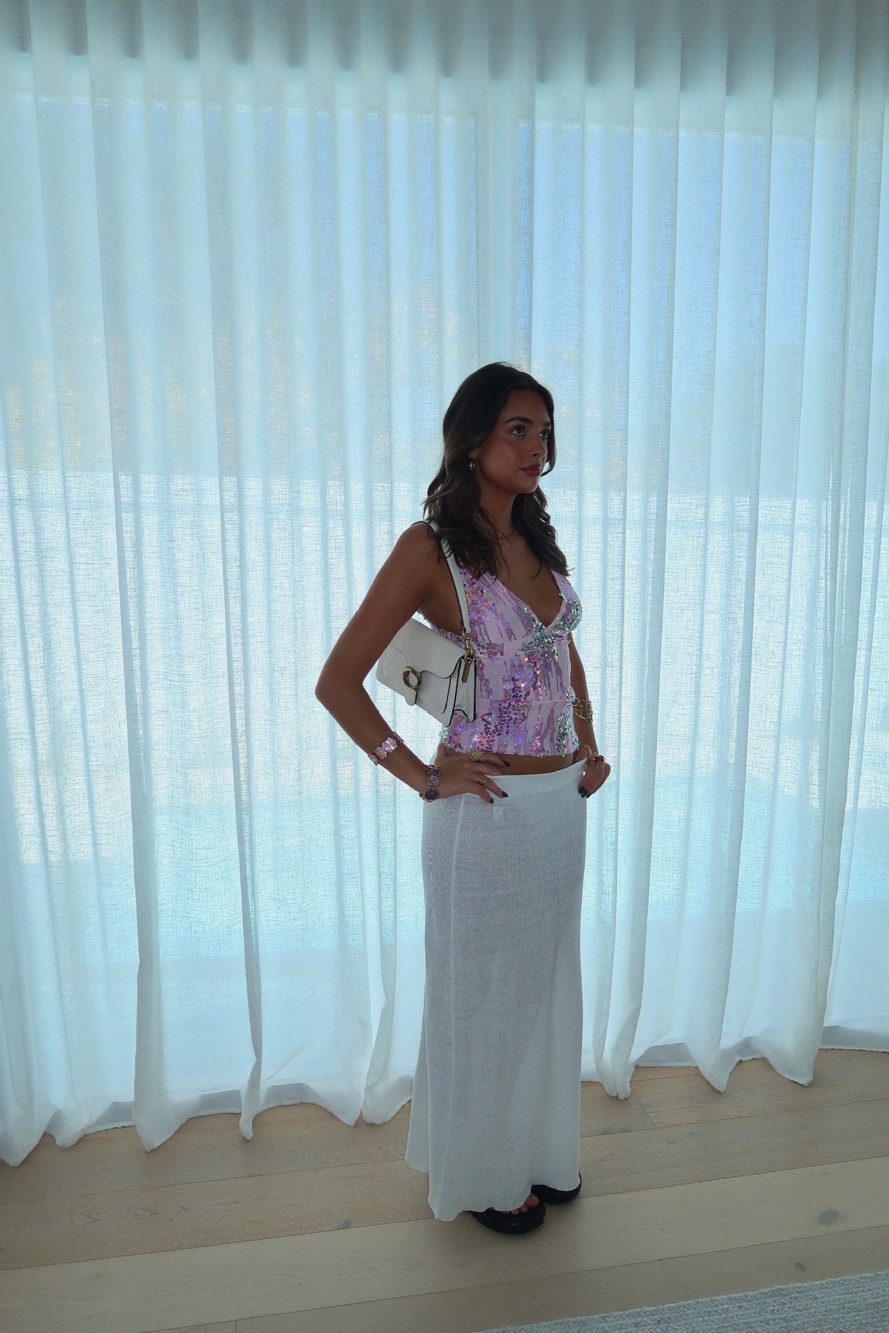 Eleanor | Women Spring Sequin Party Top