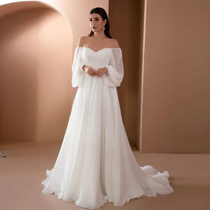 Violet | Women’s Formal Long Sleeve Bridal Dress